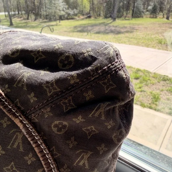 Louis Vuitton Dark Brown Monogram Denim Hobo Idylle - Picture 6 of 10